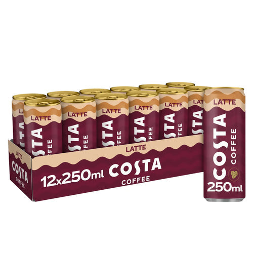 Costa Coffee Latte, 12 x 250ml