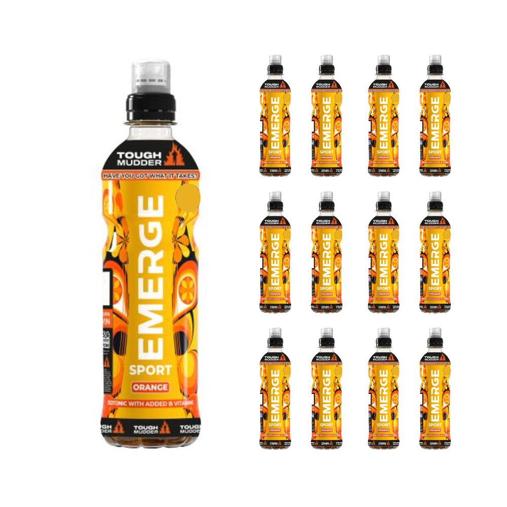 Emerge Isotonic Orange Sport Energy Drinks Pack of 12 x 500ml