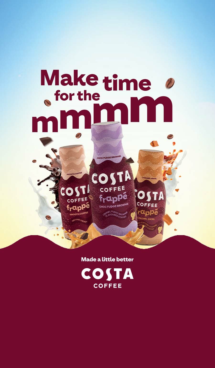 Costa Coffee Frappe Smooth Coffee 12 x 250ml