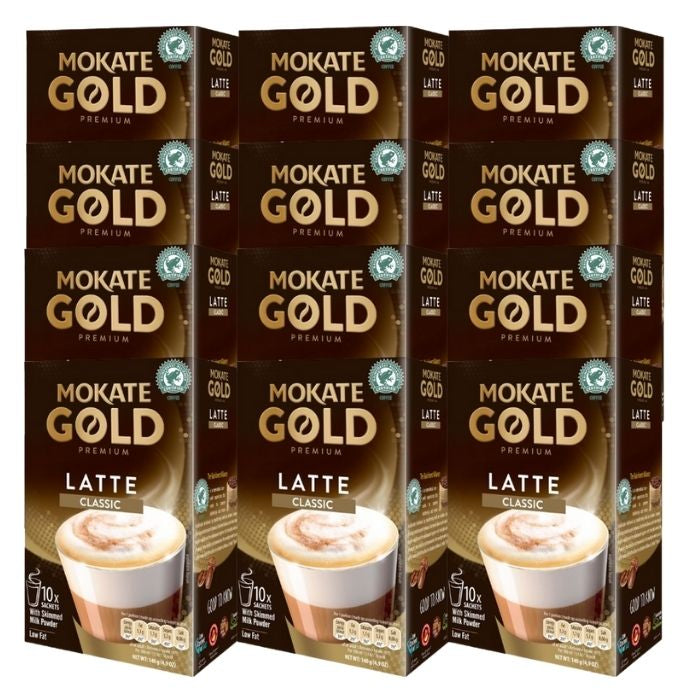 Mokate Gold Latte Classic Flavour Instant Coffee Drink (96 Sachets)