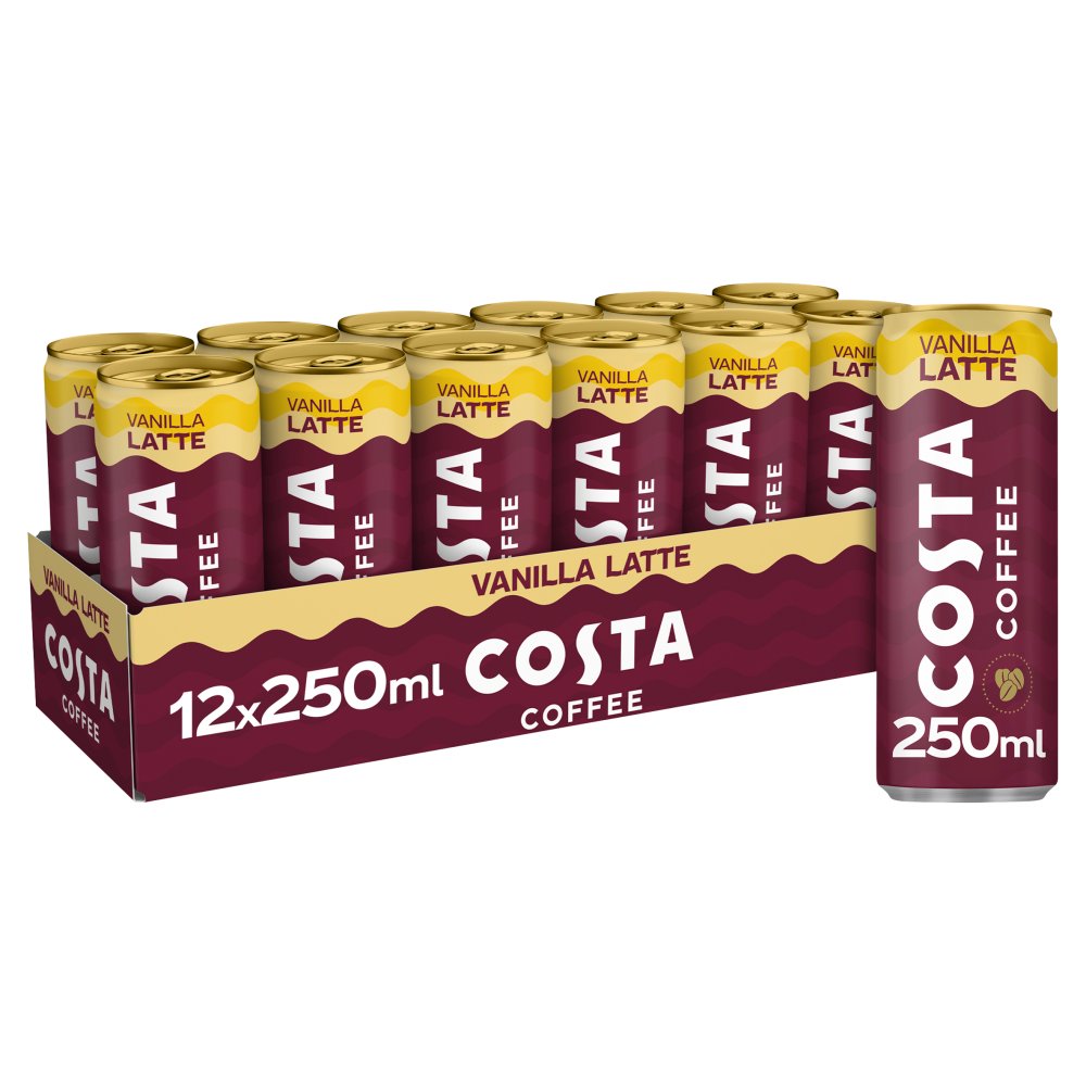 Costa Coffee Vanilla Latte 12 x 250ml