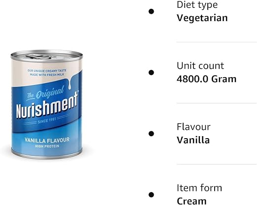 Nurishment The Original Vanilla Flavour 400g (Pack of 12)