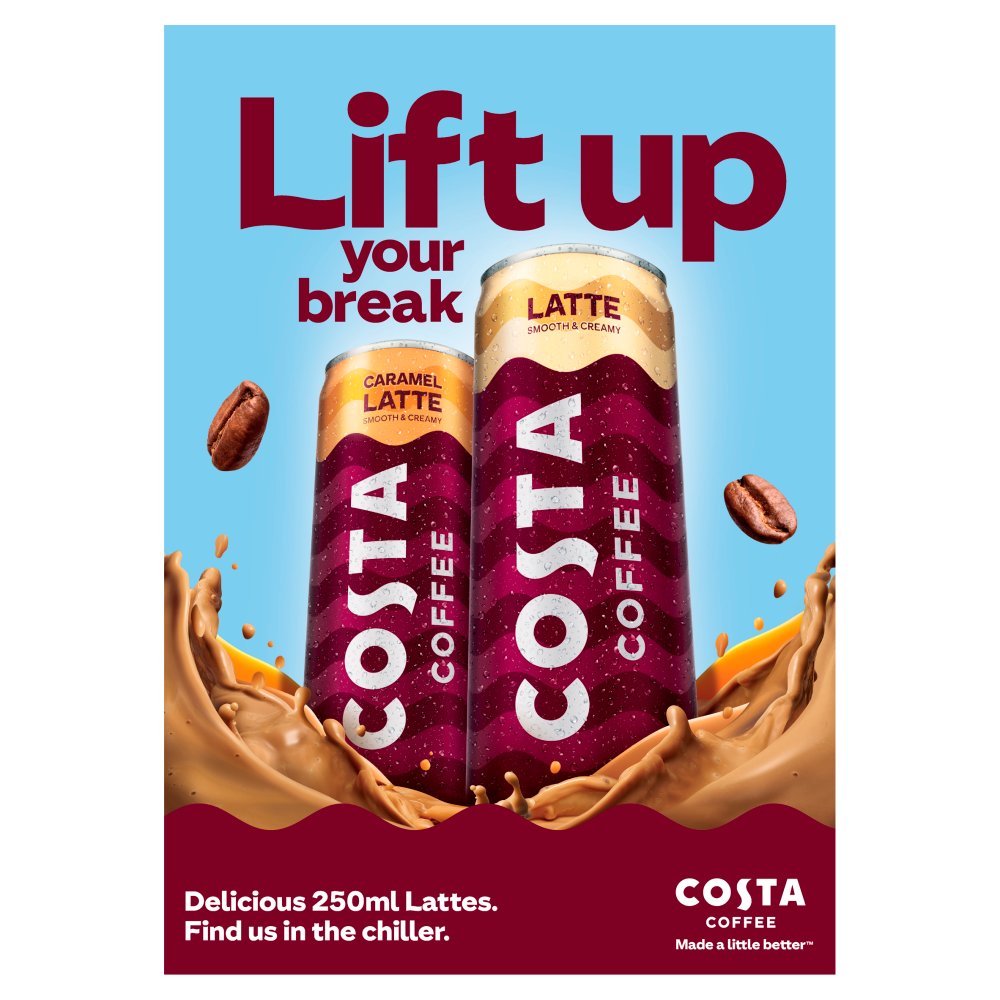 Costa Coffee Caramel Latte 12 x 250ml