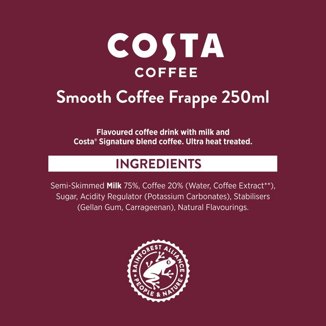 Costa Coffee Frappe Smooth Coffee 12 x 250ml