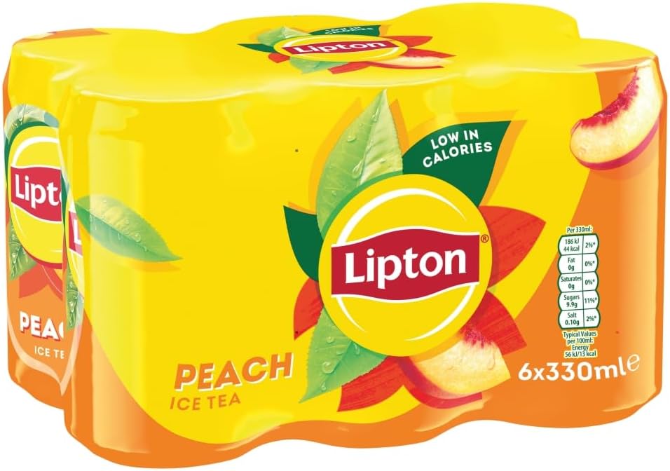 Lipton Ice Tea Peach Cans 6 x 330ml