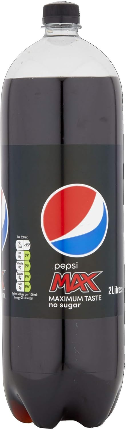 Pepsi Max No Sugar 2 Litres x Pack of 6