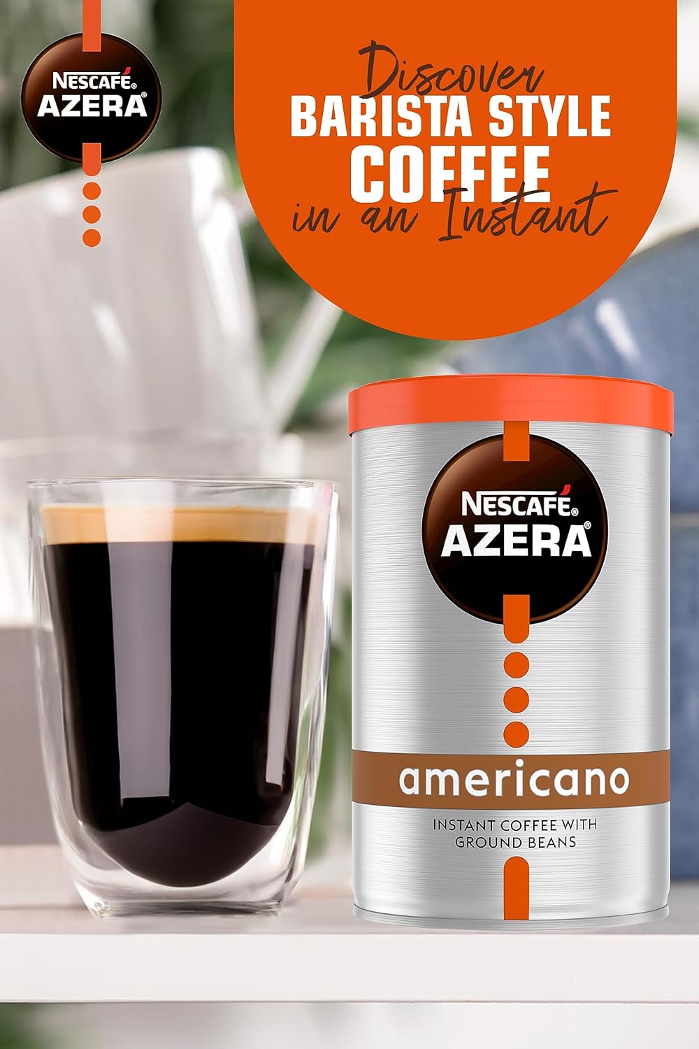 NESCAFE Azera Americano Instant Coffee, 90 g (Pack of 6)