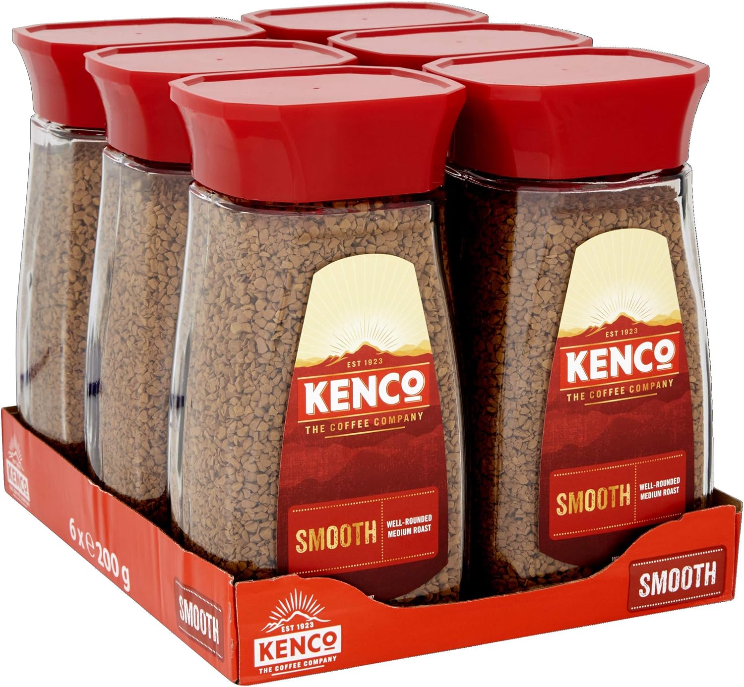 Kenco Smooth Instant Coffee 100g (Pack of 6)