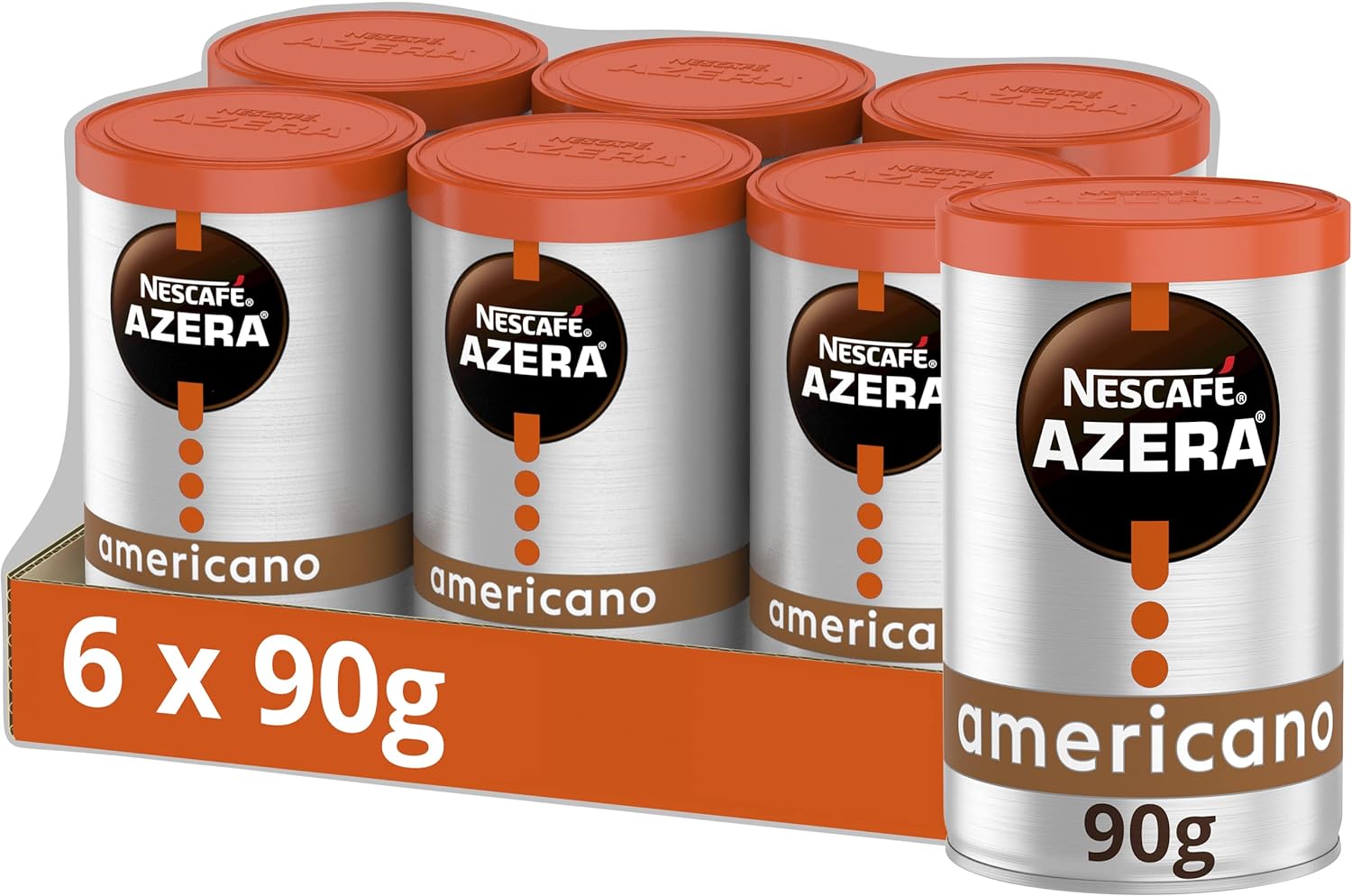 NESCAFE Azera Americano Instant Coffee, 90 g (Pack of 6)