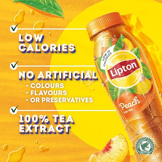 Lipton Peach Ice Tea 500ml x Pack of 12