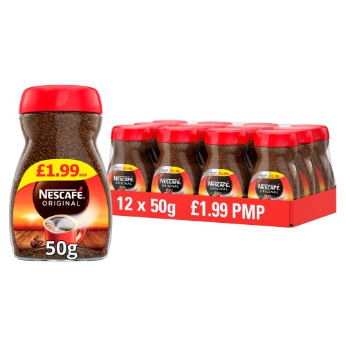 Nescafé Original Instant Coffee 50g Case of 12