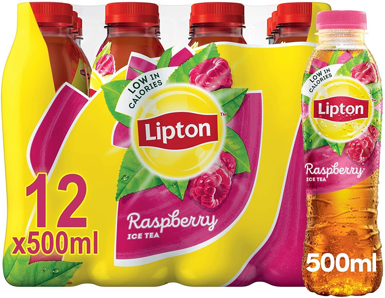 Lipton Ice Tea Raspberry PMP 500ml x Pack of 12